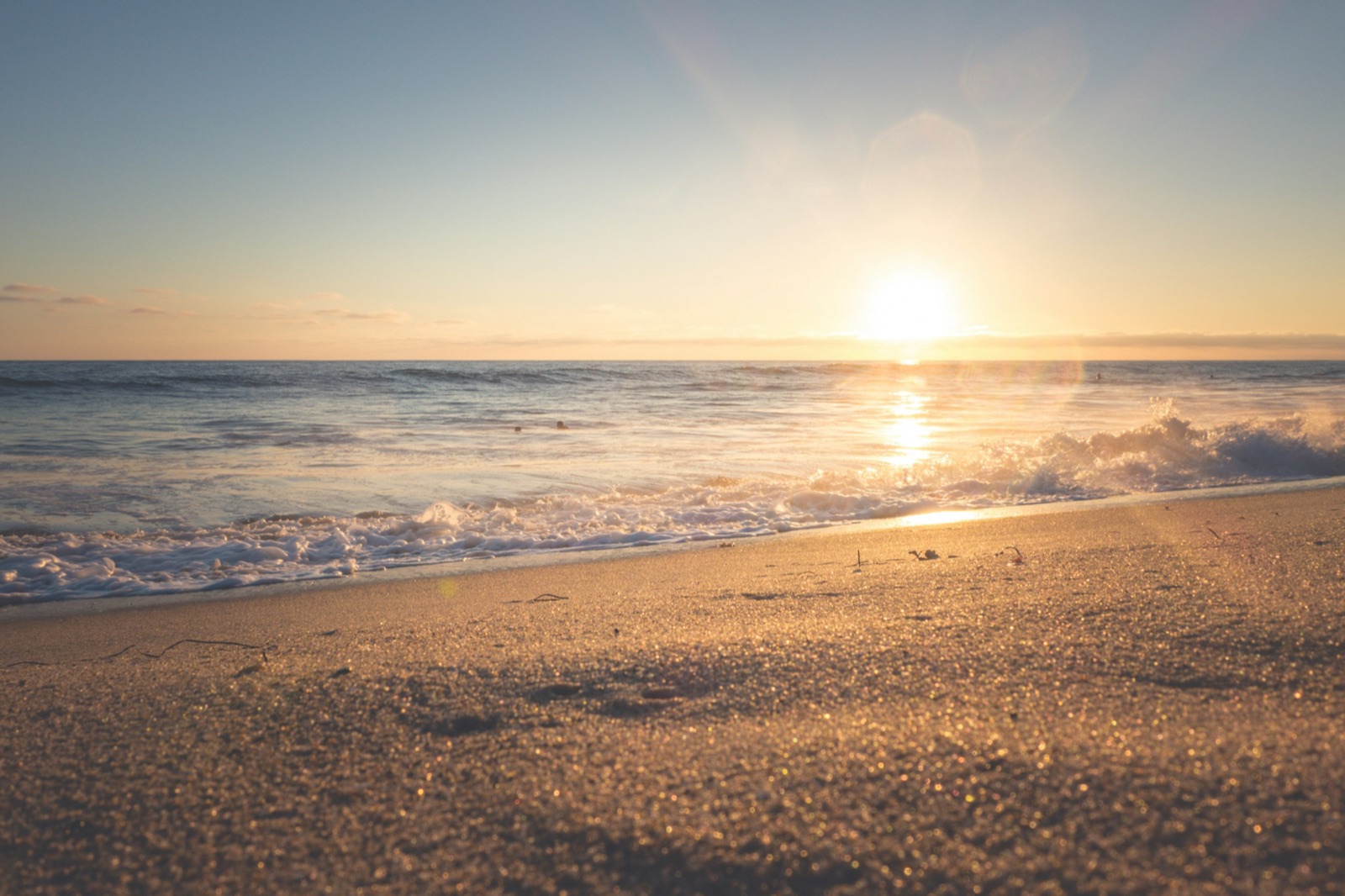 The Jersey Shore at golden hour