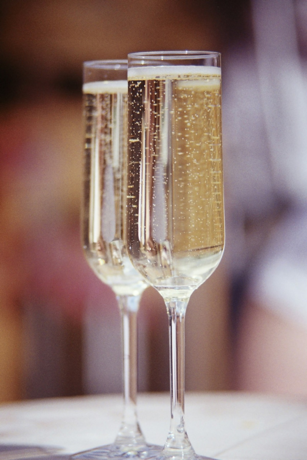 A champagne toast